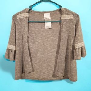 Size 5 Girls Cardigan Sweater w Lace Detail